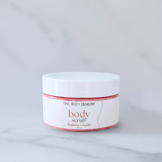 Raspberry + Vanilla Body Scrub 250g