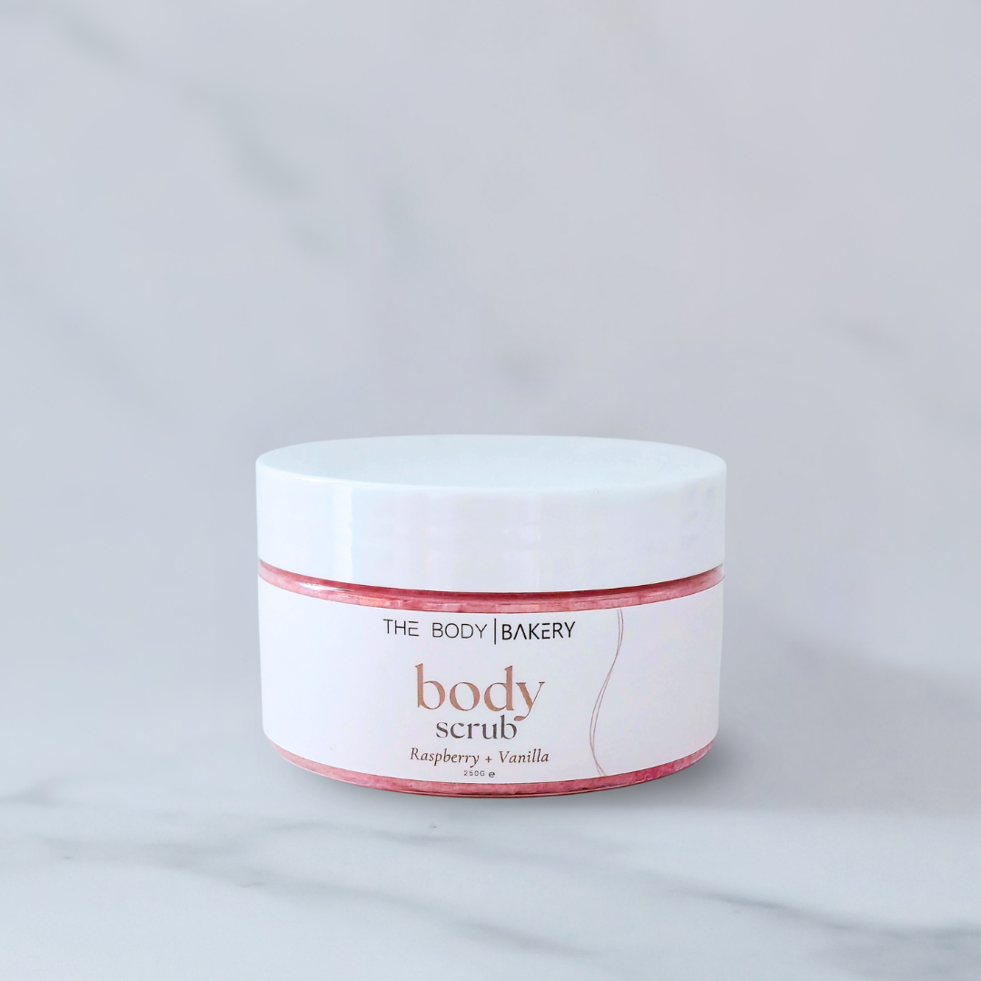 Raspberry + Vanilla Body Scrub 250g